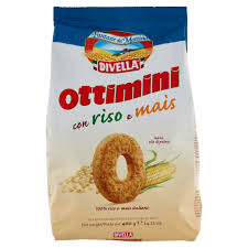 Divella Ottimini Con Riso E Mais/Rice And Corn Biscuits 400g