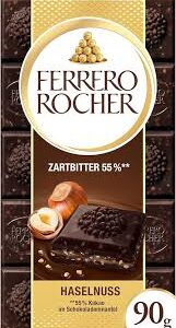 Ferrero Rocher 55% Dark Chocolate With Hazelnut Bar 90g