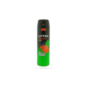 Lynx Jungle Fresh Palm Leaves  & Amber Scent 48H High Definition Fragnance 200ml