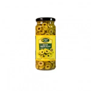 Virginia Green Garden Sliced Green Olives 340g
