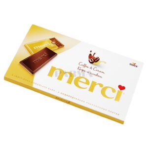 Merci Coffee & Cream Chocolate Bar 100g