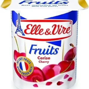 Elle & Vire Yoghurt With Cherry Fruits